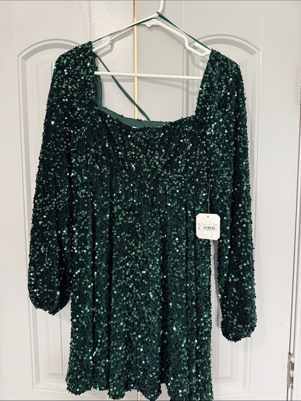 Altar'd State Forest Green Sequin Dress